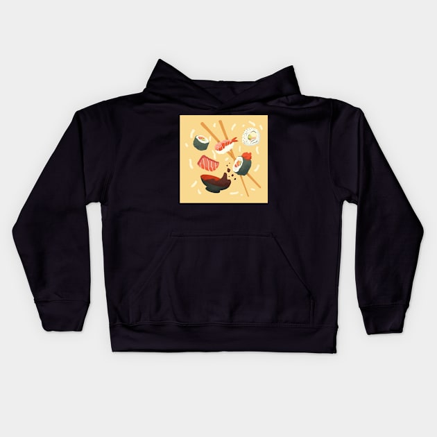 Sushi Kids Hoodie by arianis11